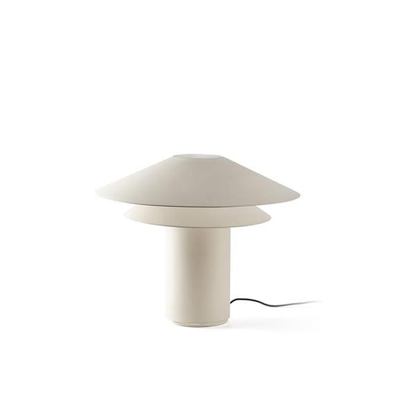Bordslampa - SHAN - Beige - Stål - Sockel E27