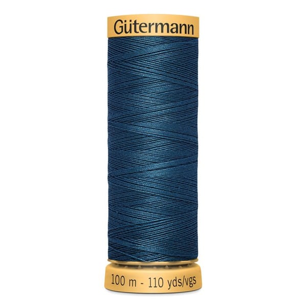 paket med 5* 100m av Gutermann bomulls tråd - Att 468 - 7434