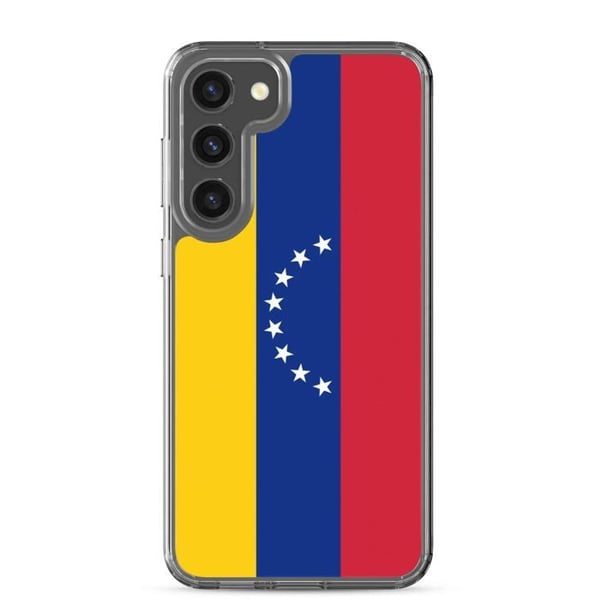 Telefonfodral – Venezuelas flagga – Kompatibel med Samsung Galaxy S20 Plus – Mjukt fodral – Stötsäkert och slitstarkt – Pixelforma