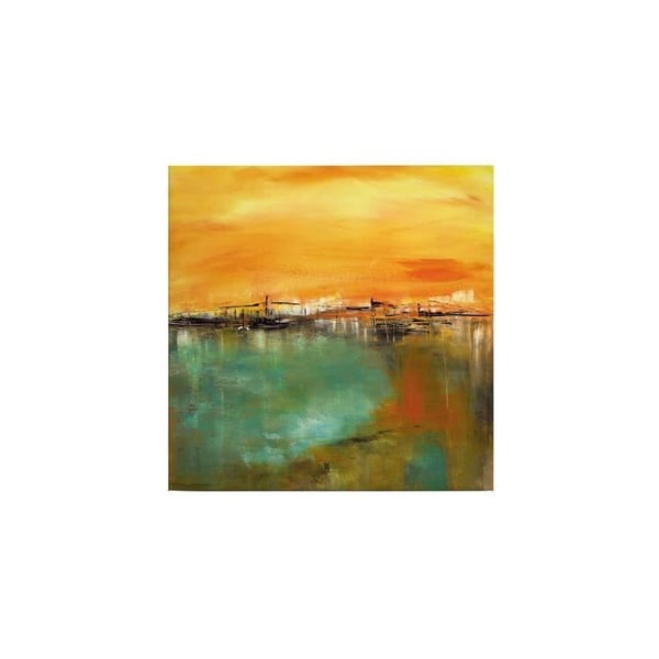 Canvastavla - Tadessi - M1-No.50550 - Konst - Gul - Grön - Canvas på ram - Abstrakt - 50 x 50 cm
