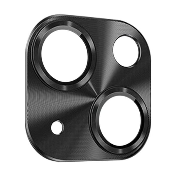 Kamerahärdat glas - ENKAY - iPhone 15/15 Plus - 9H Beständig - Ultratunn - Svart aluminium