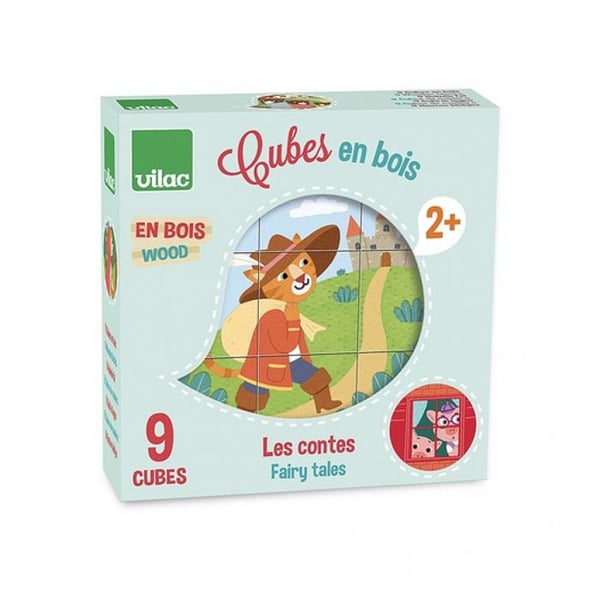 Träkuber Les Contes Vilac Multicolor