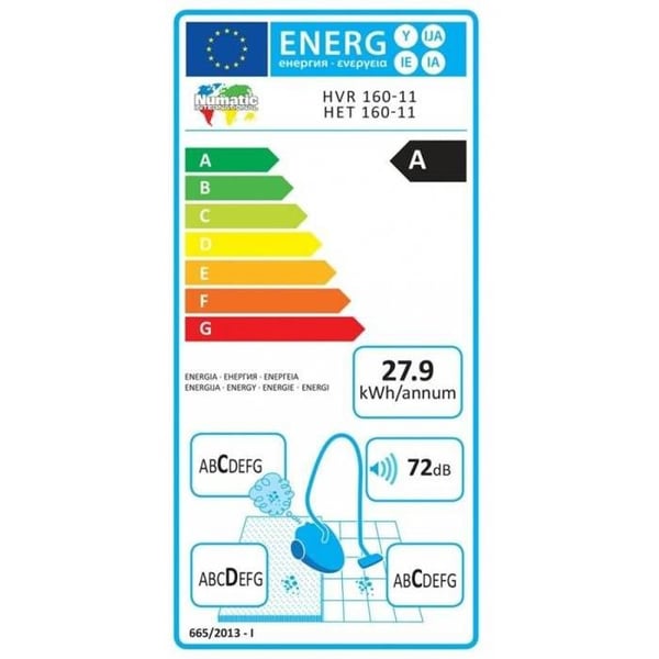 NUMATIC - Dammsugare - Henry HVR160
