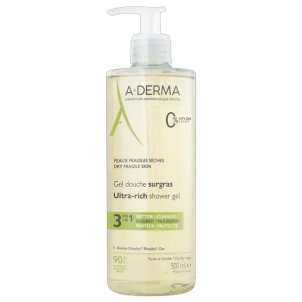 A-DERMA Duschgel Surgras 3 i 1 500 ML