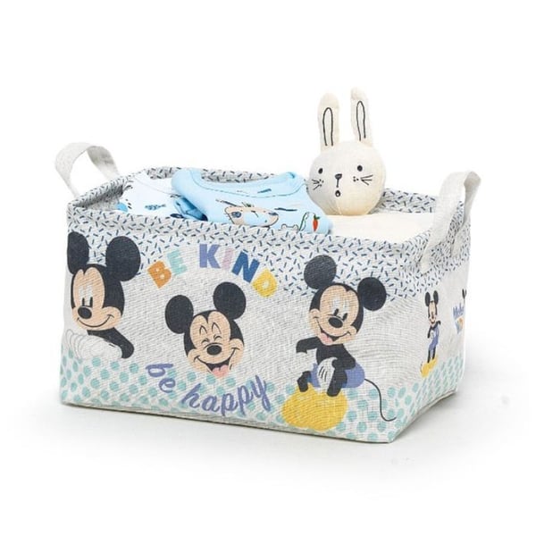 Mickey Mouse tygförvaringslåda med handtag