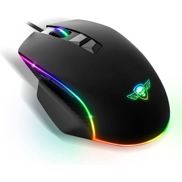 Spelmus - Spirit Of Gamer - PRO M1 - RGB Trådad - 8000 DPI - 7 Programmerbara Knappar