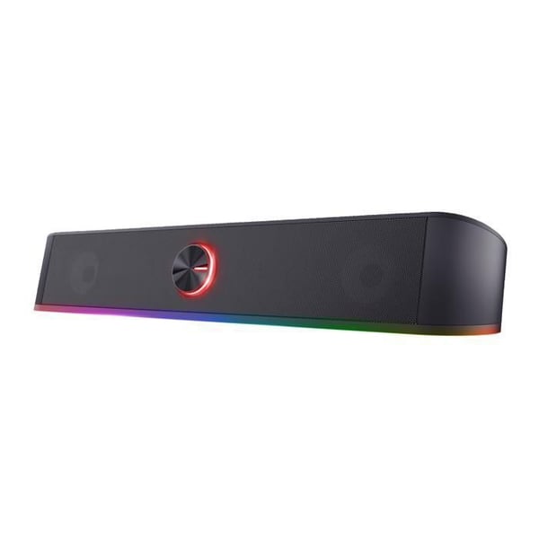 Trust Gaming GXT 619 Thorne – Stereo soundbar 2.0 RGB, 12W, LED, USB, för PC och bärbar dator