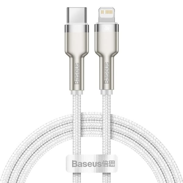 Laddningskabel - BASEUS - Typ C till iP - 20W - 1M - Flätad nylon