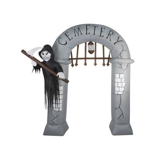 Festdekoration - CED - Stort kyrkogårdsbåge - Uppblåsbar 202x240 cm - Halloween