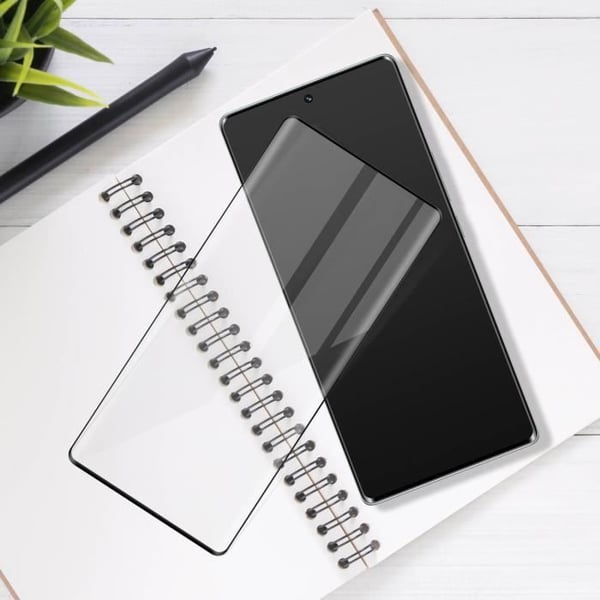 Härdat glas - MYWAY - Honor 70 - 9H hårdhet - 3D kurvad kontur - Ultratunn svart
