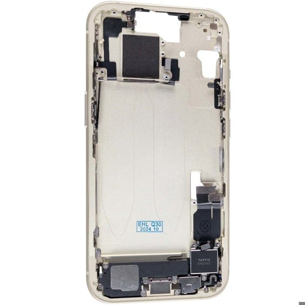 Centrala chassi för iPhone 15 Reservram Gult