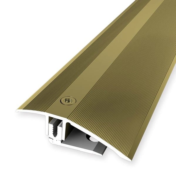 PROVISTON Profilrättare flexibel Parkett l 51 mm Höjdskillnad 7 - 23 mm Guld L 2700 mm