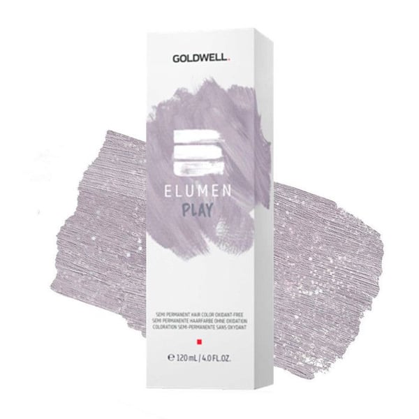 Goldwell Elumen Play Metallic Silver 120ml - semi-permanent färg röd bär