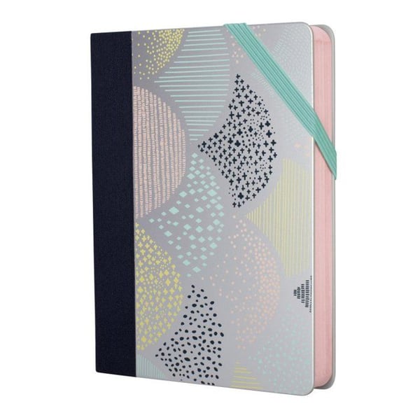 Carnet Paperbook liten Silver III, med prickar