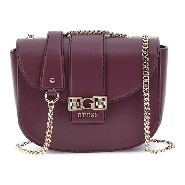 GUESS Axell bag med axelrem för kvinnor - Jane Covertible Xbody Flap Vin 326664
