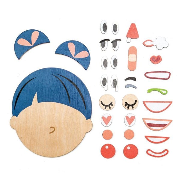 Träpussel "Hur mår du" - Tender Leaf Toys - 32 bitar - Människokroppstema - För barn i åldrarna 2 till 6 år