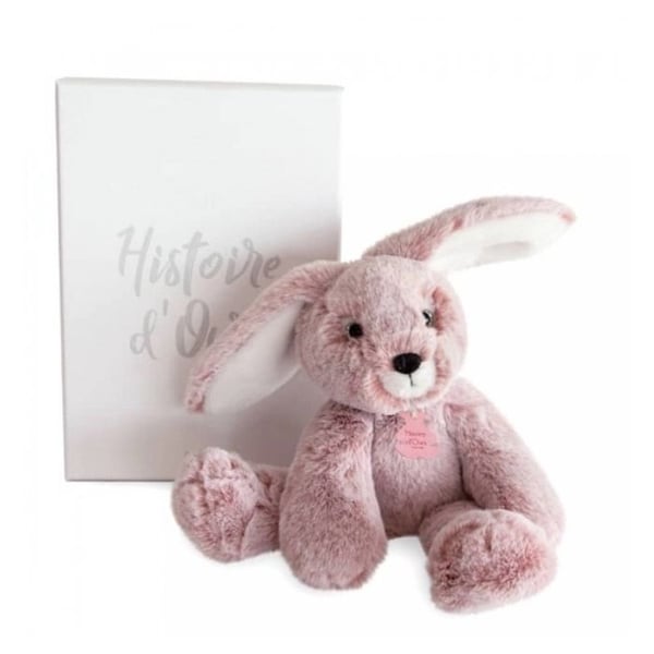 Histoire d'Ours - Sweety Mousse Pink Rabbit mjukis 25 cm - DOUDOU ET COMPAGNIE