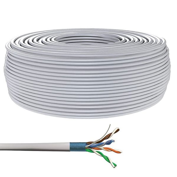 Nätverkskabel Cat5e - Wentronic - 95707-GB - 305m - F/UTP (FTP) - Grå