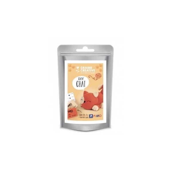 FIMO lermodellsats - GRACRE - Katt - Röd - Barn - Från 6 år