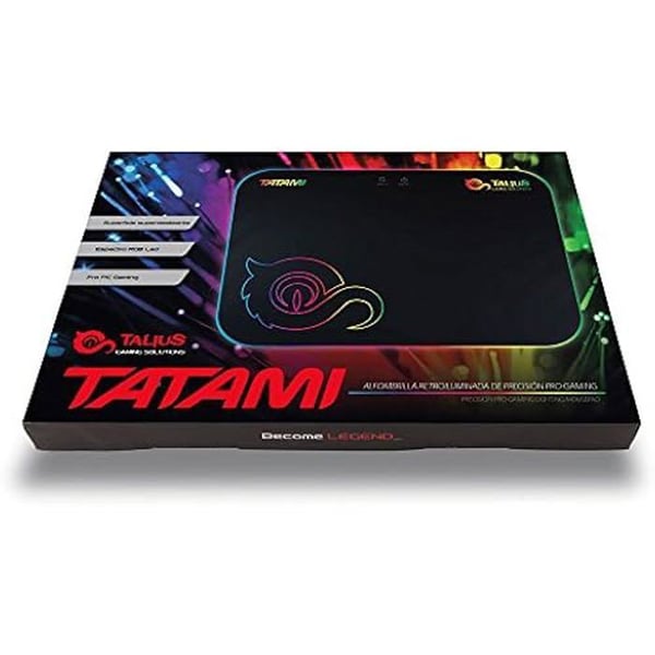 Spelmatta - TALIUS - Tatami - RGB LED-belysning - Superglidande yta - Halkfri