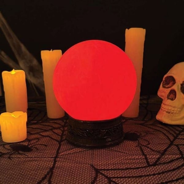 Klang- och Ljus Kristallkula - PTIT CLOWN - 45507 - Halloween Dekoration - Ø 18 cm - Batterier ingår ej