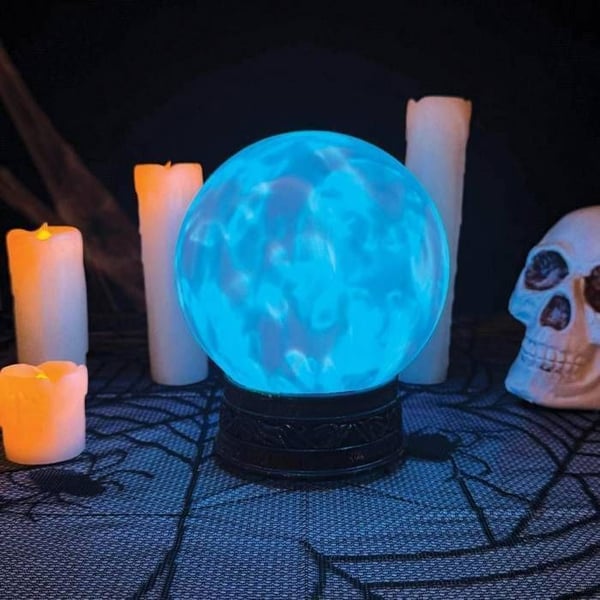 Klang- och Ljus Kristallkula - PTIT CLOWN - 45507 - Halloween Dekoration - Ø 18 cm - Batterier ingår ej