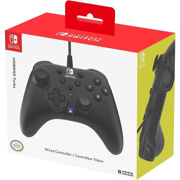 Spelkontroll - Nintendo Switch 2 - Trådad - Svart - Knapp C - Turbo-funktion - 3 m kabel - Hori