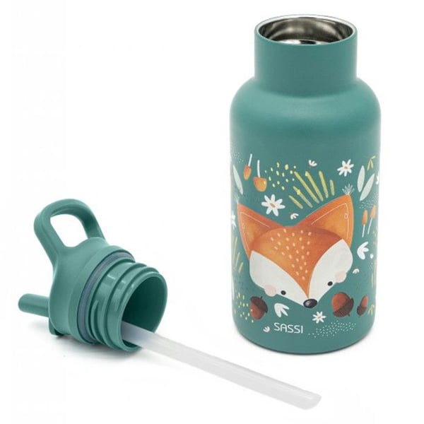Isolerad flaska - SASSI JUNIOR - Chewy elefanten - 350 ml - Flerfärgad - Isolerad rostfritt stål