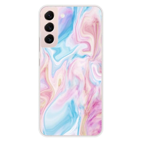Tryckt silikonfodral som är kompatibelt med Samsung Galaxy S22 Plus tvål