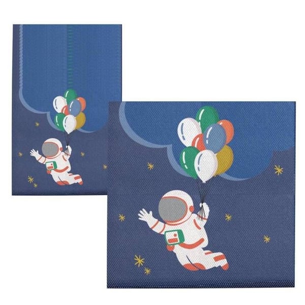 Servett - PTIT CLOWN - Paket med 20 - Blå färg - Elegant - Borddekoration - Hög kvalitet