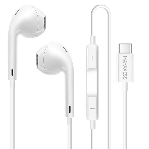 Hörlurar - MAYAXESS - Google Pixel 10 - USB-C - Inbyggd mikrofon - Optimal komfort