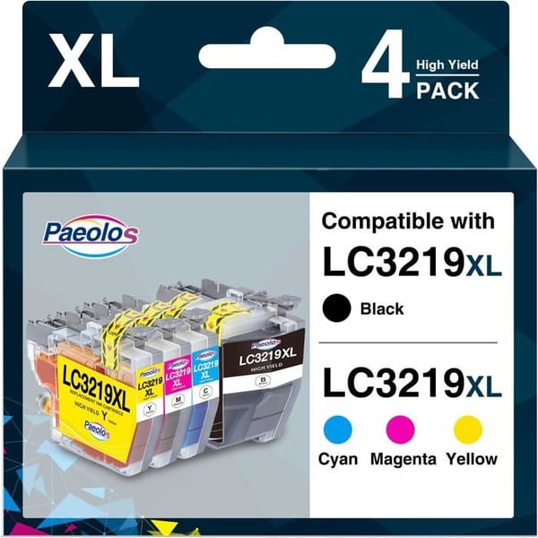 Bläckpatroner - ZUUKO - 3219XL - För Brother MFC - Paket med 4 färger