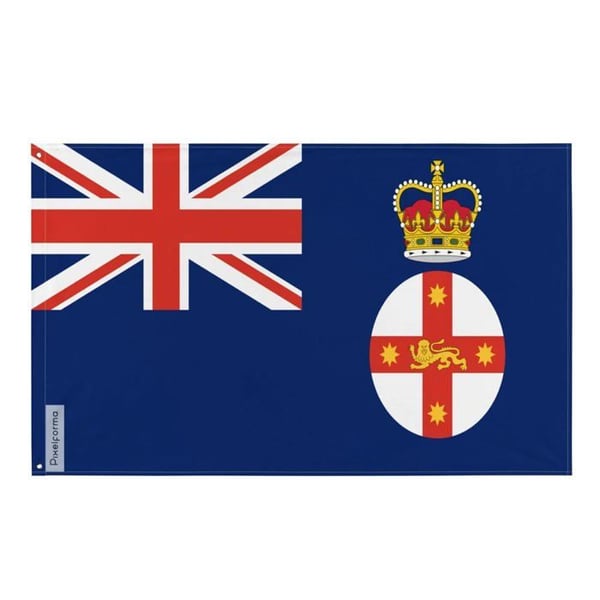 New South Wales guvernörs flagga – 160 x 240 cm – Polyester – Metallöglor – Hållbar