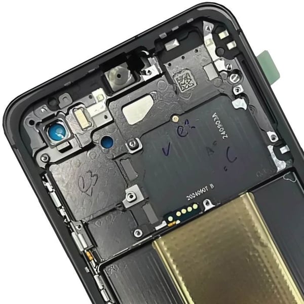 Originalt servicepaket för Samsung Galaxy S24 FE svart centralchassi