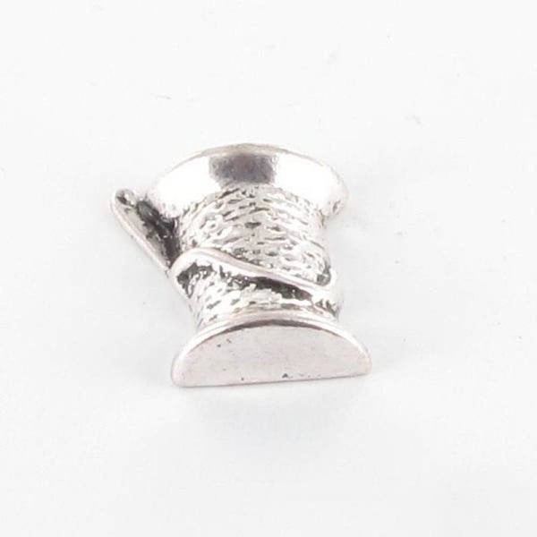 MégaCréa - Metallberlock Spole av silvertråd (10 stycken)