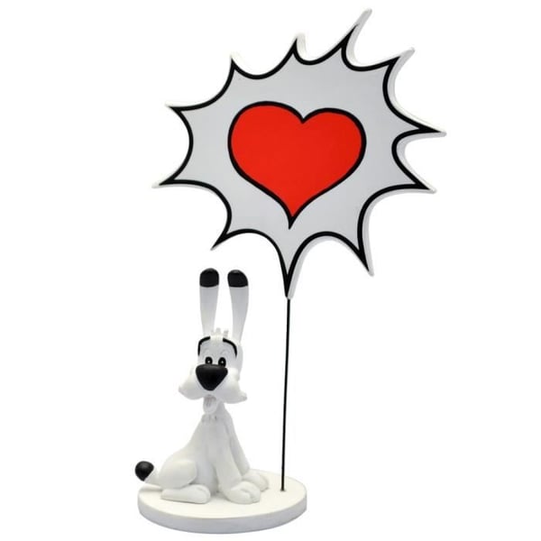 Samlarfigur - Plastoy Astérix - Idéfix Love - Handmålad resin - 15,2 cm