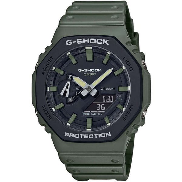 Klocka - G-Shock - GA-2110SU-3AER - Grön - Resin - Digital - 20 Atm