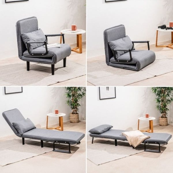 Soffa-säng Konvertibel 4 i 1 - INNOVAGOODS - SOFTFA - Metall - Tyg - 1 plats