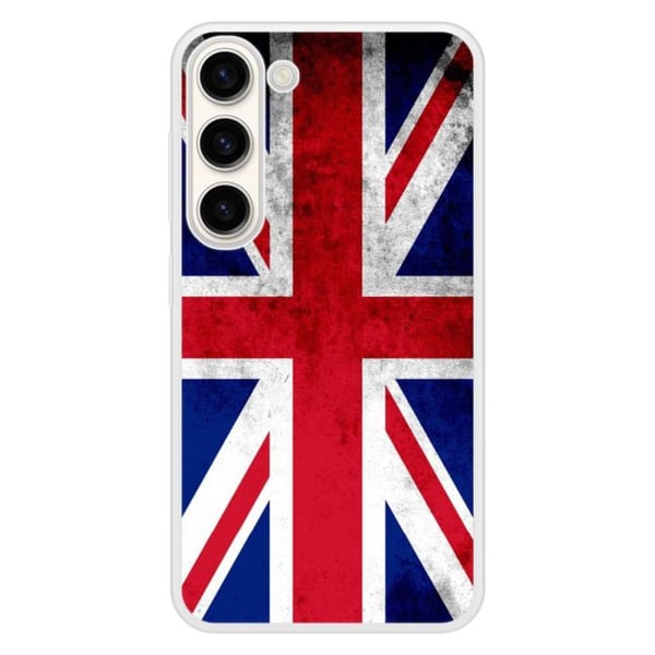 Siliconeförstärkt tryckt fodral kompatibelt med Samsung Galaxy S23 England flagga