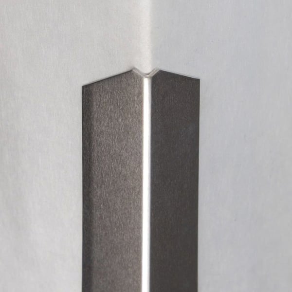 Skyddsvinkel av aluminium, 30 x 30 mm, enkel vikning, självhäftande eller hålad - silver - 2 mm - 1500 - självhäftande
