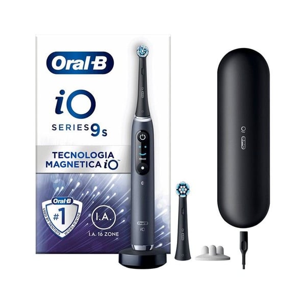 Elektrisk tandbørste - Oral-B - iO 9S - Sort - 7 børstemodes - Genopladelig