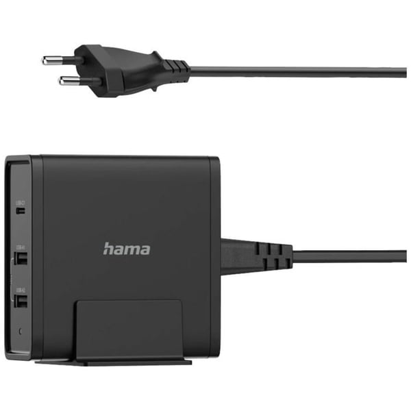 Hama USB-ladestation 65 W 2x USB-A, 1x USB-C® Power Delivery sort indendørs