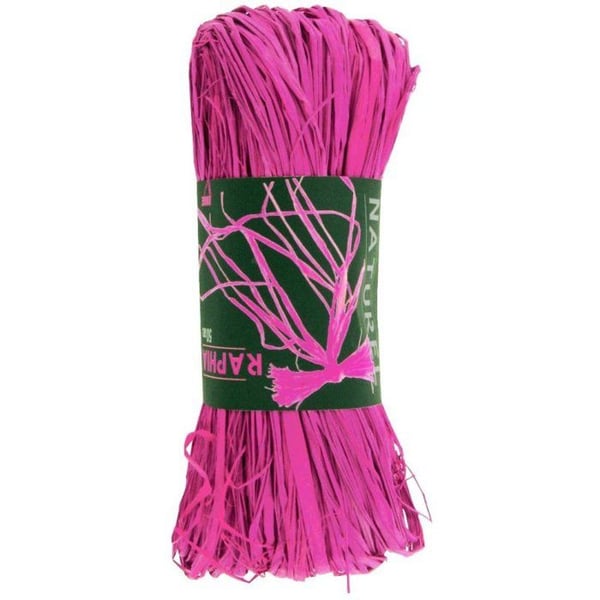 MégaCréa DIY - Naturlig raffia vinröd 50 g