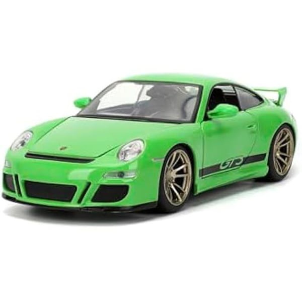 Miniatyrbil - JADA - Porsche 911 GT3 2007 - Fast & Furious 10 - Grön - 8 år och uppåt