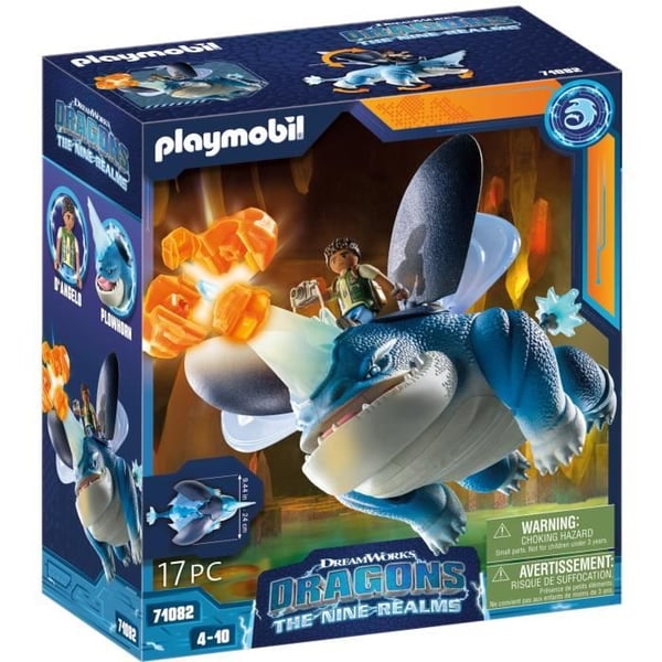 PLAYMOBIL 71082 Drakar Plowhorn & D'Angelo, Drakar Nine Realms, Från 5 år