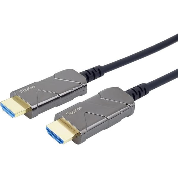 PremiumCord 8K Optisk Aktiv Ultra Højhastighed HDMI 2.1 MM 48Gbps, Sort, 20m