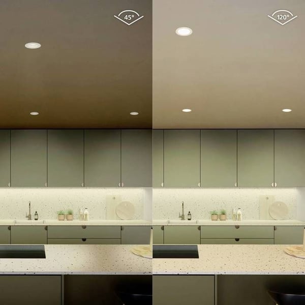 Inbyggd spot - PHILIPS HUE - Paket med 3 - 90mm - Multicolor LED - Kompatibel med Alexa - A+