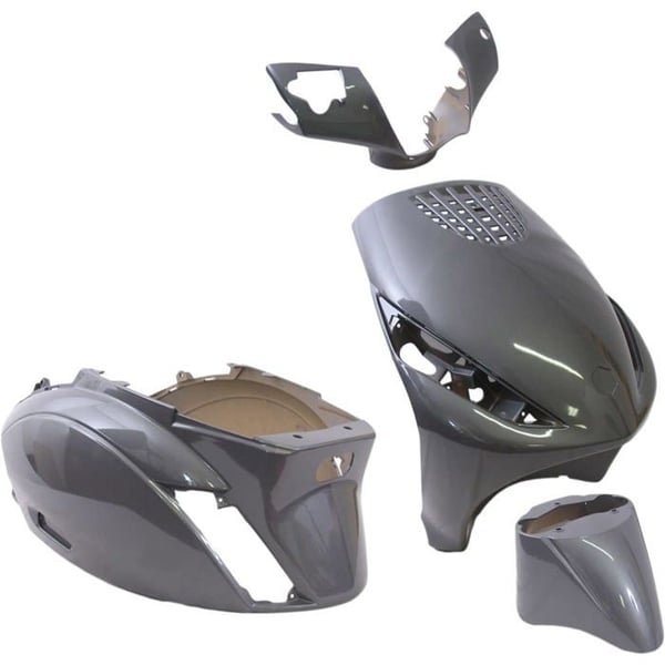 Karosskit för Piaggio Zip - Edge - Zip2000 - 2T/4T - 4 delar - Anthracite - Framskydd