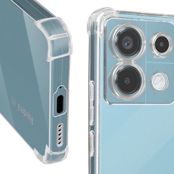 Chockresistent Fodral - MAYAXESS - Redmi Note 13 Pro 5G - Transparent - Förstärkta Hörn - Lätt Design