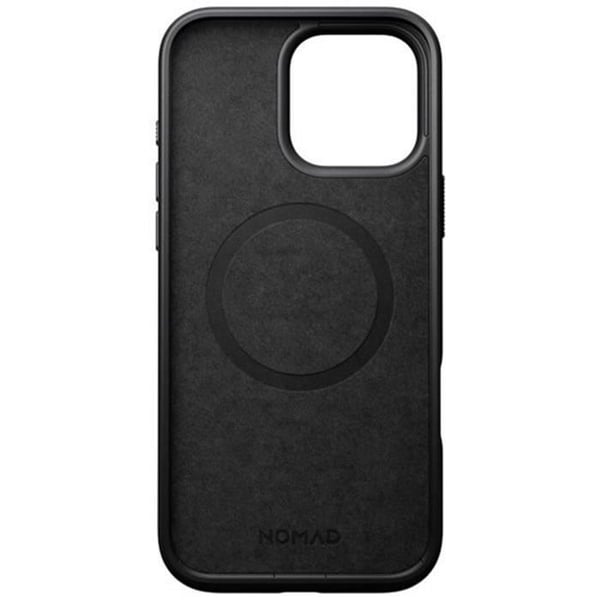 iPhone 16 Pro Max-fodral - NOMAD - Stötsäkert läder - Svart - Kompatibel med MagSafe - Motståndskraftig upp till 3m